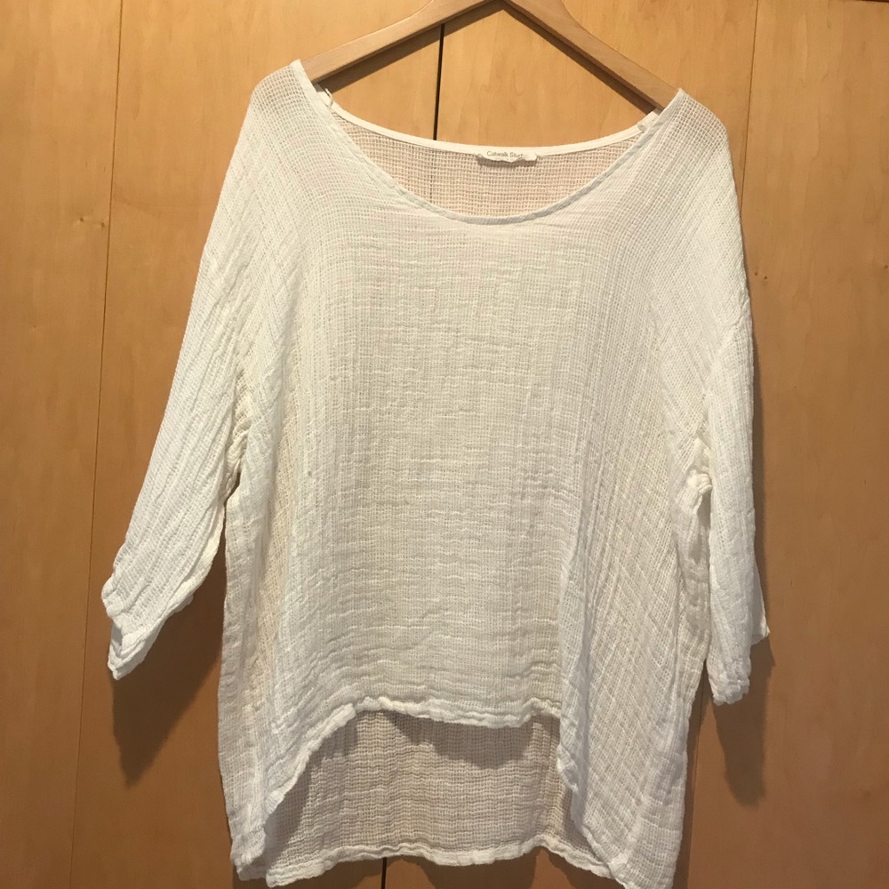 Catwalk Studio- white top- OSFA